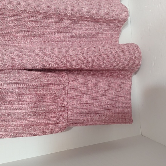 New Heather Pink Bridge Hampton V-Neck Isaac Mizrahi Sweater sz Large - Picture 3 of 10